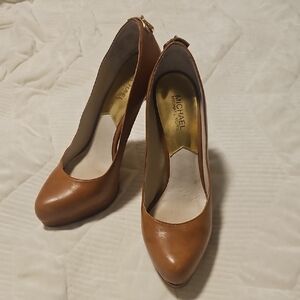Michael Kors Tan Leather Heels